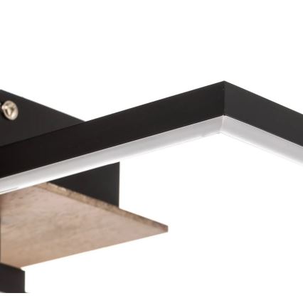 Briloner 3210-014 - Plafón LED regulable FRAME 2xLED/11W/230V marrón