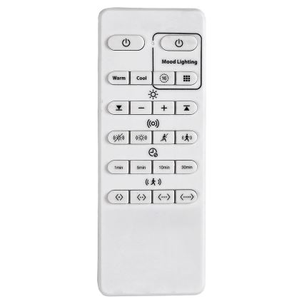Briloner 3227-015 - Lámpara de techo LED RGB regulable con sensor TALENA LED/24W/230V negro + mando a distancia