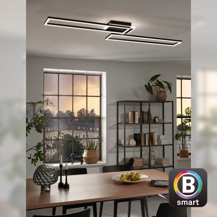 Briloner 3538-015 - Lámpara araña LED regulable FRAME 2xLED/20W/230V 2700-6500K Wi-Fi Tuya + control remoto