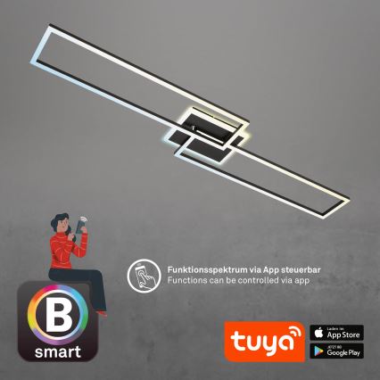 Briloner 3538-015 - Lámpara araña LED regulable FRAME 2xLED/20W/230V 2700-6500K Wi-Fi Tuya + control remoto