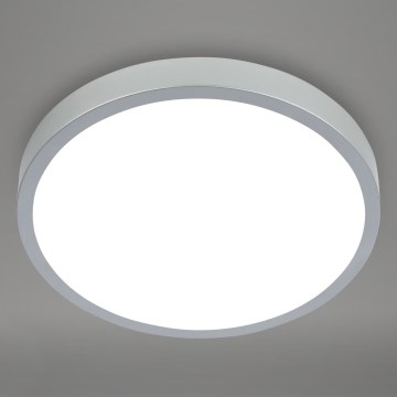 Briloner 3709-014 - Plafón LED RGBW regulable LED/22W/230V 4000K diá. 38 cm plata + control remoto