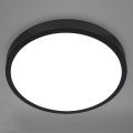 Briloner 3709-015 - Plafón LED RGBW regulable LED/22W/230V 4000K diá. 38 cm negro + control remoto