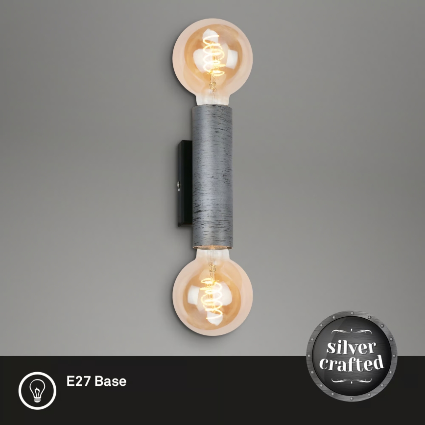 Briloner 3710-024 - Aplique de pared RETRO 2xE27/10W/230V