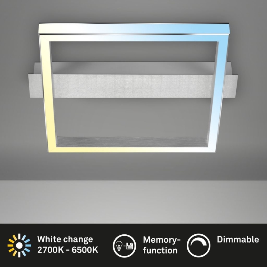 Briloner 3760-019 - Luminaria de techo LED regulable FRAME LED/23W/230V 2700-6500K 42x36 cm + mando a distancia