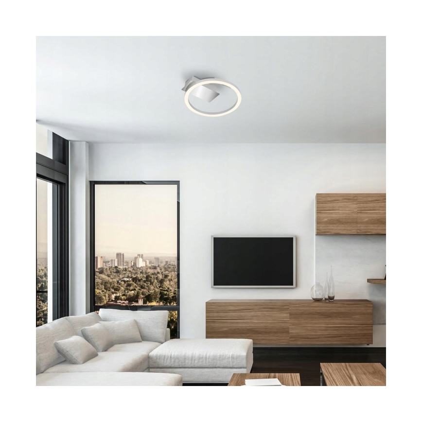 Briloner 3778-014 - Lámpara de techo LED FRAME LED/5W/230V Ø 20 cm cromo mate