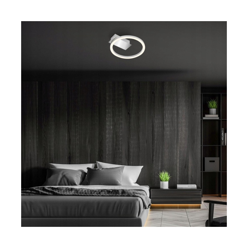 Briloner 3778-014 - Lámpara de techo LED FRAME LED/5W/230V Ø 20 cm cromo mate