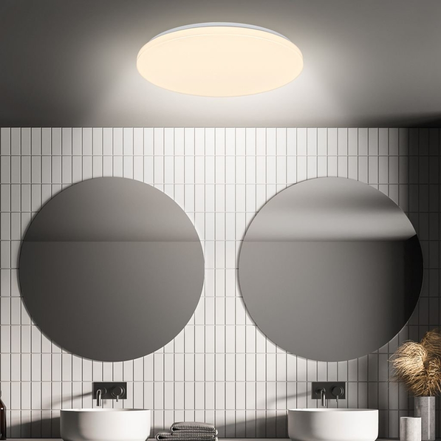 Briloner 3827-016 - Lámpara de techo LED para baño con sensor WALK LED/13W/230V IP54 Ø 27 cm, blanca