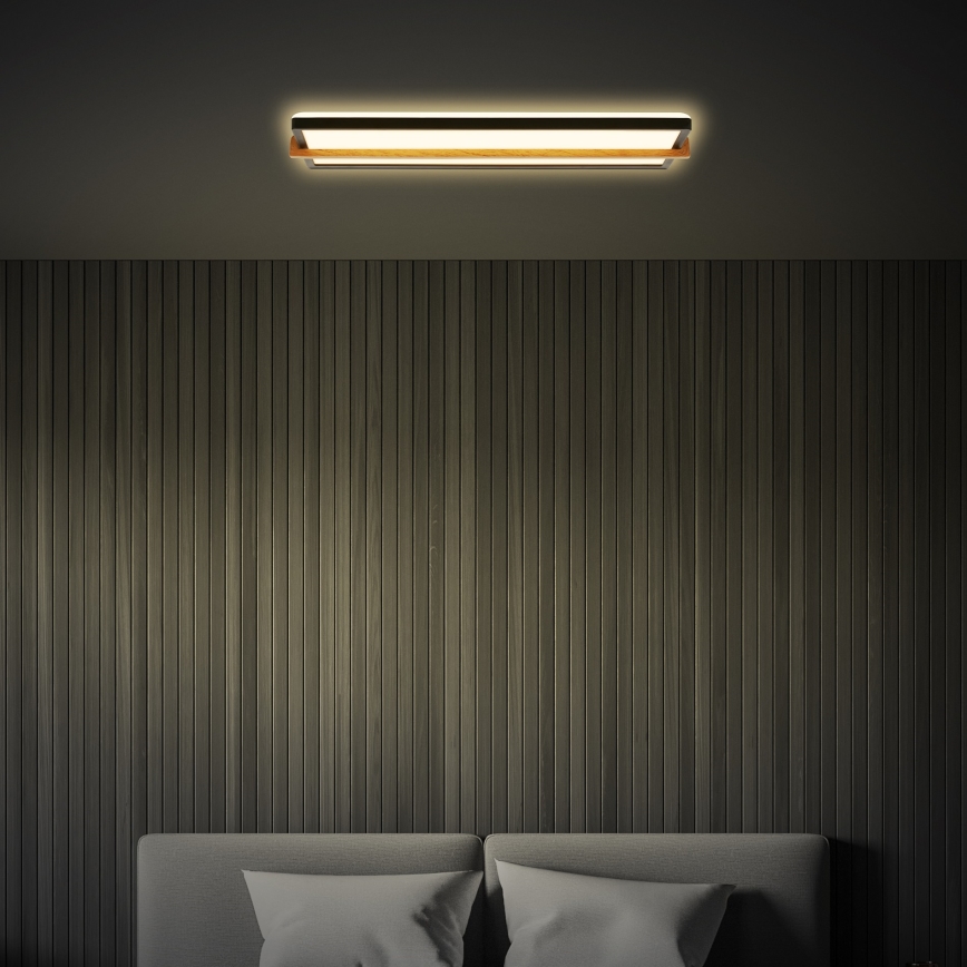 Briloner 3846015 - Luminaria de techo LED REMSA LED/22W/230V 3000K 60,5x20 cm negra