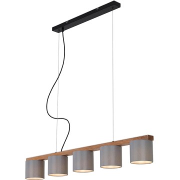 Briloner 4075-054 - Lámpara colgante con cable RHON 5xE14/25W/230V