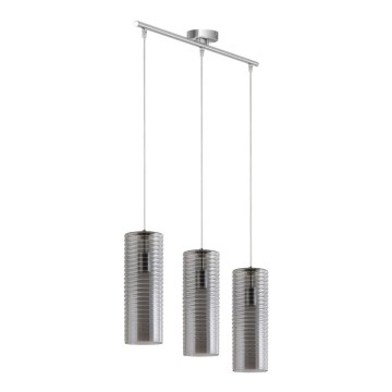 Briloner 4313-038 - Lámpara colgante 3xE27/60W/230V