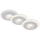 Briloner 7039034 - Set de 3 focos empotrados para baño LED/5W/230V IP44 cromo mate