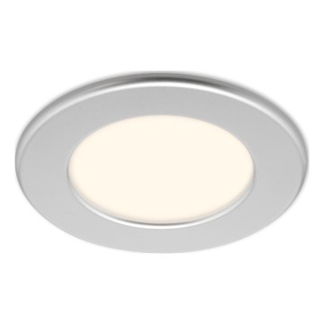 Briloner 7049014 - Luminaria empotrada LED regulable para baño LED/6W/230V 3000K IP44 cromo mate