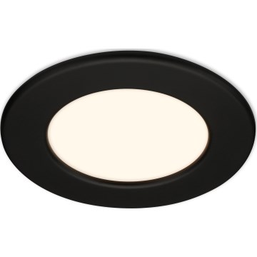 Briloner 7049015 - Luminaria empotrable LED regulable para baño LED/6W/230V 3000K IP44 negro