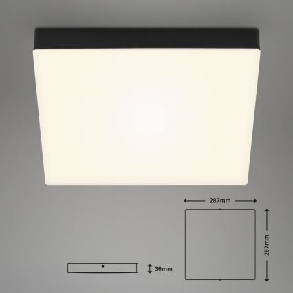 Briloner 7071015 - Plafón LED FLAME LED/21W/230V negro