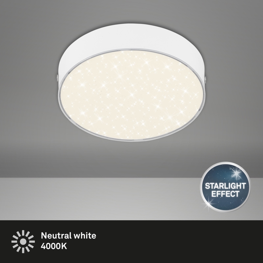Briloner 7072-416 - Plafón LED STAR SKY LED/11W/230V 4000K diá. 15 cm blanco