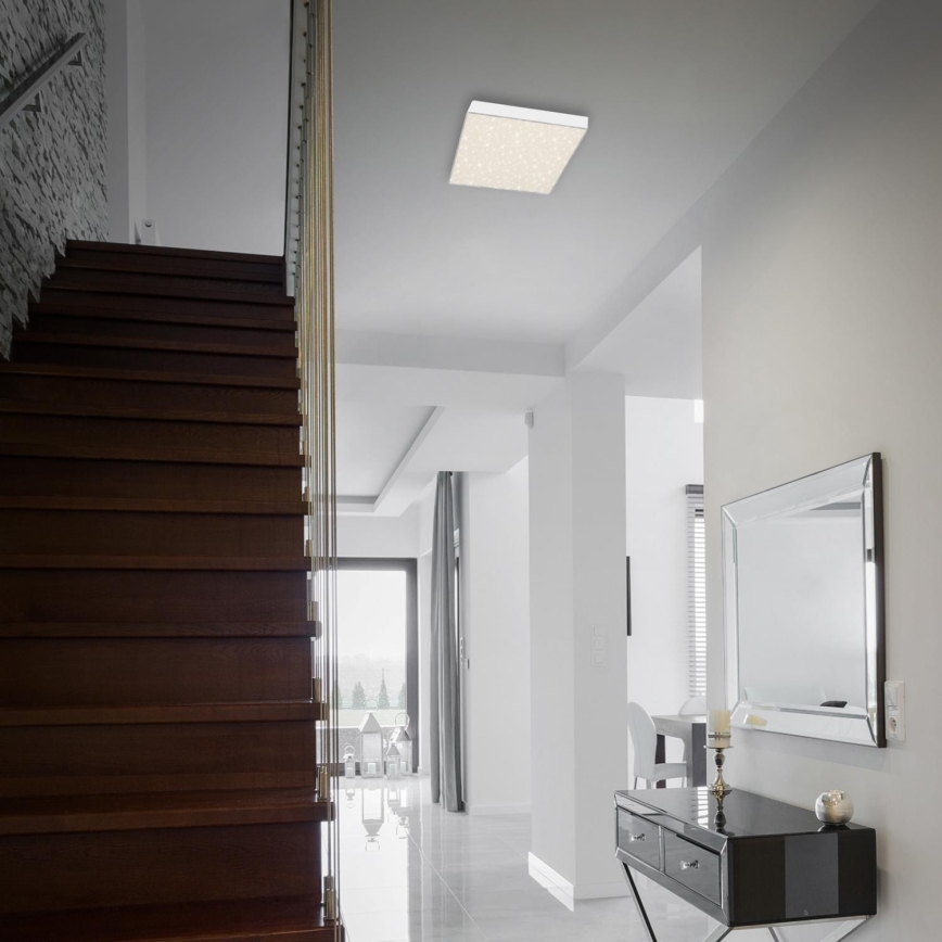 Briloner 7077-416 - Plafón LED STAR SKY LED/16W/230V 4000K 21x21 cm blanco