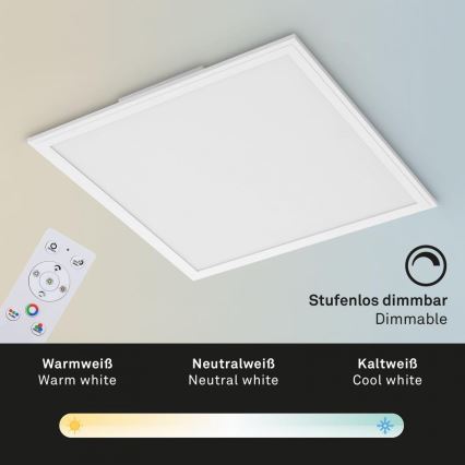 Briloner 7152-016 - LED RGB Panel fijo regulable COLOUR LED/24W/230V 3000-6500K + control remoto