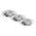 Briloner 7209-038 - SET 3x Lámpara empotrable de baño LED LED/5W/230V IP23