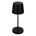Briloner 7423015 - Lámpara de mesa LED para exterior recargable y regulable LED/2,6W/5V IP44 2000 mAh negro