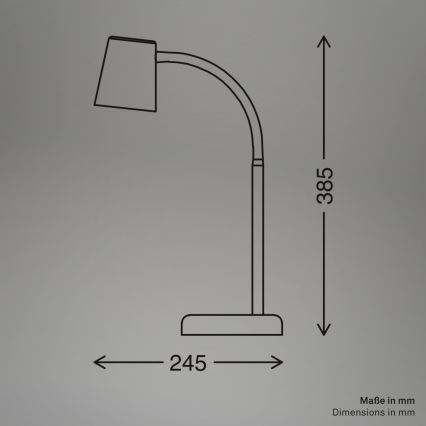 Briloner 7476-011 - Lámpara de mesa SKRIVA 1x GU10/9W/230V beige