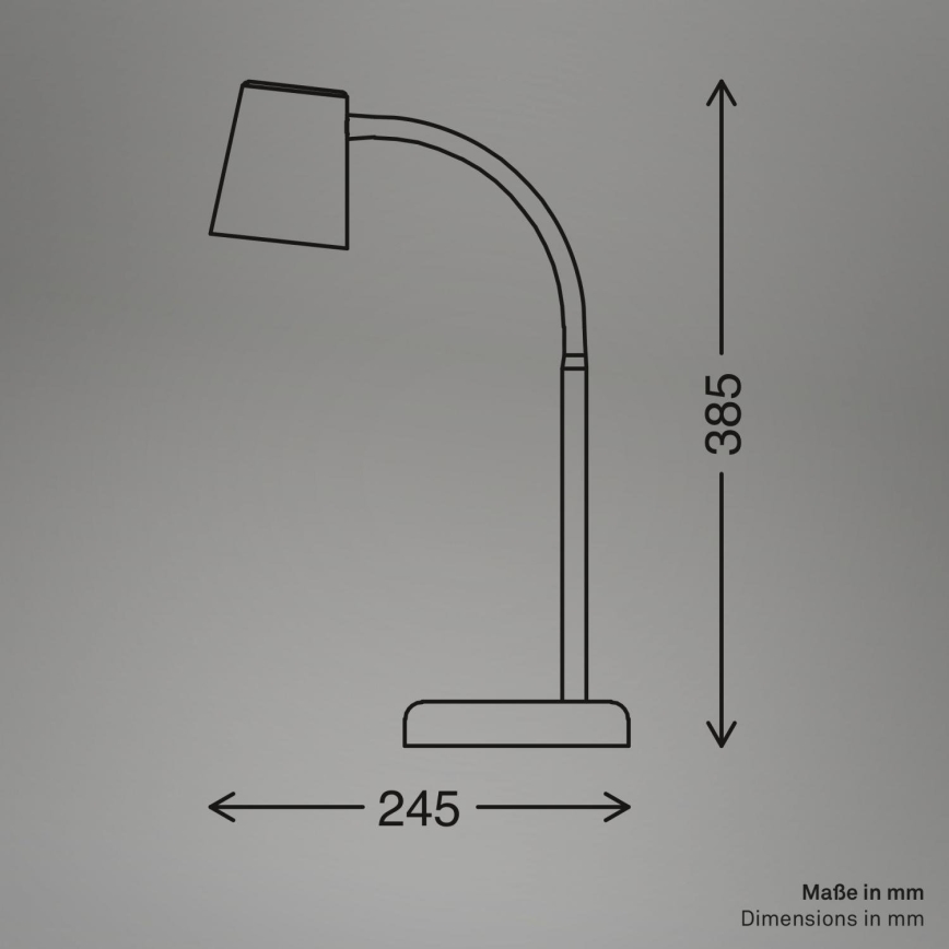 Briloner 7476-011 - Lámpara de mesa SKRIVA 1x GU10/9W/230V beige