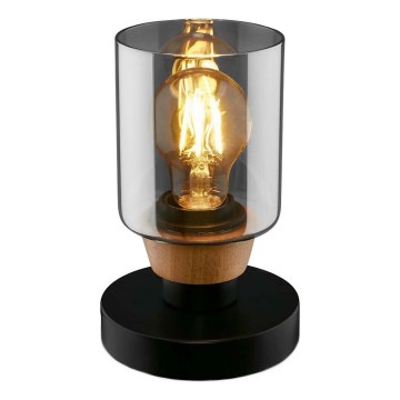 Briloner 7486015 - Lámpara de mesa 1xE27/10W/230V negro