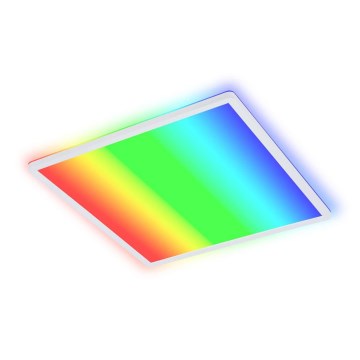Briloner 7491-016 - Luminaria de techo LED RGBW regulable e inteligente LED/22W/230V 4000K 42x42 cm Wi-Fi Tuya + mando a distancia