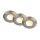 Briloner 7589032 - Juego de 3 luminarias empotrables LED regulables para baño KLIRA LED/4,9W/230V IP44 cromo mate