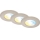 Briloner 7605032 - Set de 3 luminarias empotradas para baño LED/4,9W/230V 2700/4000/6500K IP44 cromo mate