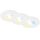 Briloner 7605036 - Juego de 3 downlights empotrables para baño LED/4,9W/230V 2700/4000/6500K IP44 blanco