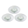 Briloner 8316-039-SET 3x Lámpara empotrable de baño LED regulable LED/5,5W/230V IP44
