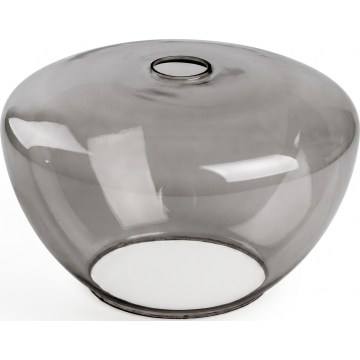 Briloner - Cristal de repuesto para lámpara SEVENTIES E27, gris ahumado