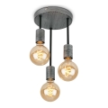 Briloner - Lámpara de araña con cable HENGA 3xE27/60W/230V