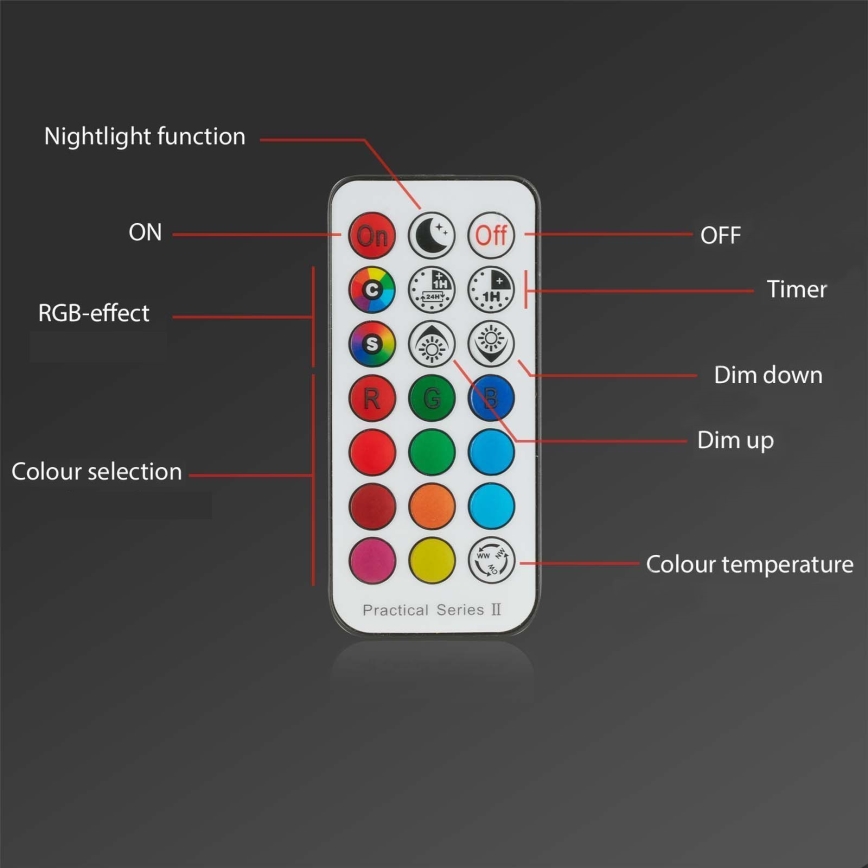 Briloner - SET 3x RGBW Lámpara empotrable de baño LED regulable LED/4,8W/230V 3000-6500K IP65 + control remoto