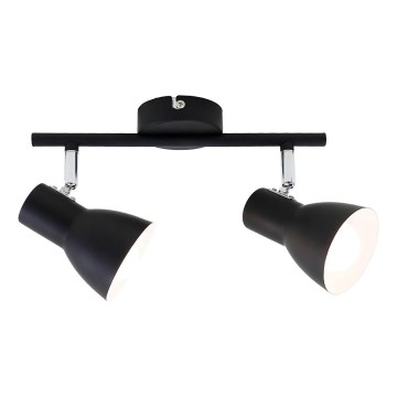 Briloner&nbsp;10698891 - Foco 2xE14/25W/230V negro