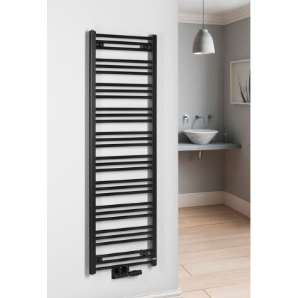 Bruckner - Radiador de baño ALBRECHT 157x50 cm negro mate