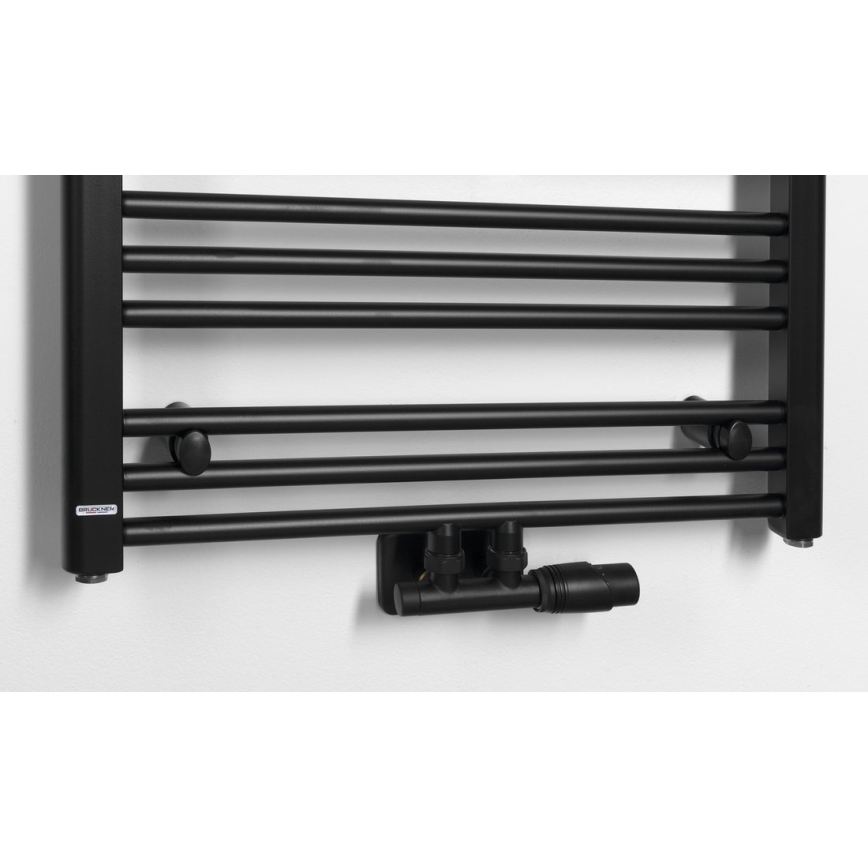 Bruckner - Radiador de baño ALBRECHT 157x60 cm negro mate