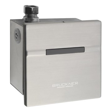 Bruckner - Válvula de descarga automática con sensor para urinarios 6V DC/4xAA acero inoxidable