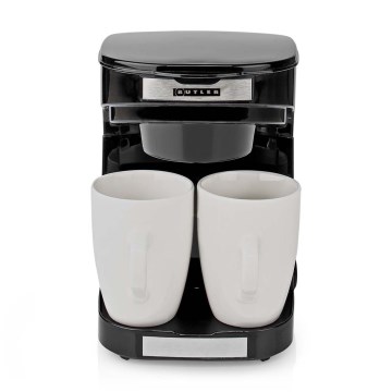 Butler - Cafetera para 2 tazas 450W/230V negra