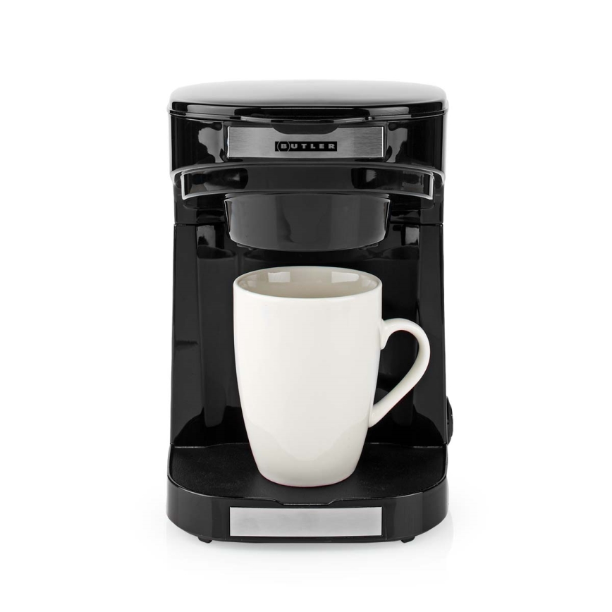 Butler - Cafetera para 2 tazas 450W/230V negra