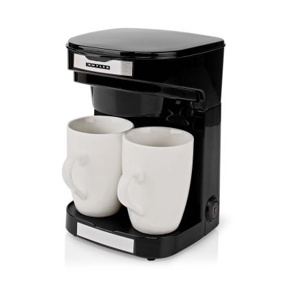 Butler - Cafetera para 2 tazas 450W/230V negra