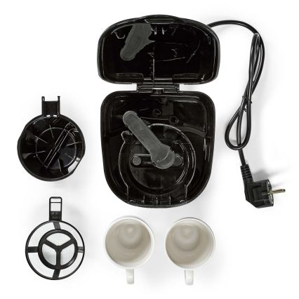 Butler - Cafetera para 2 tazas 450W/230V negra