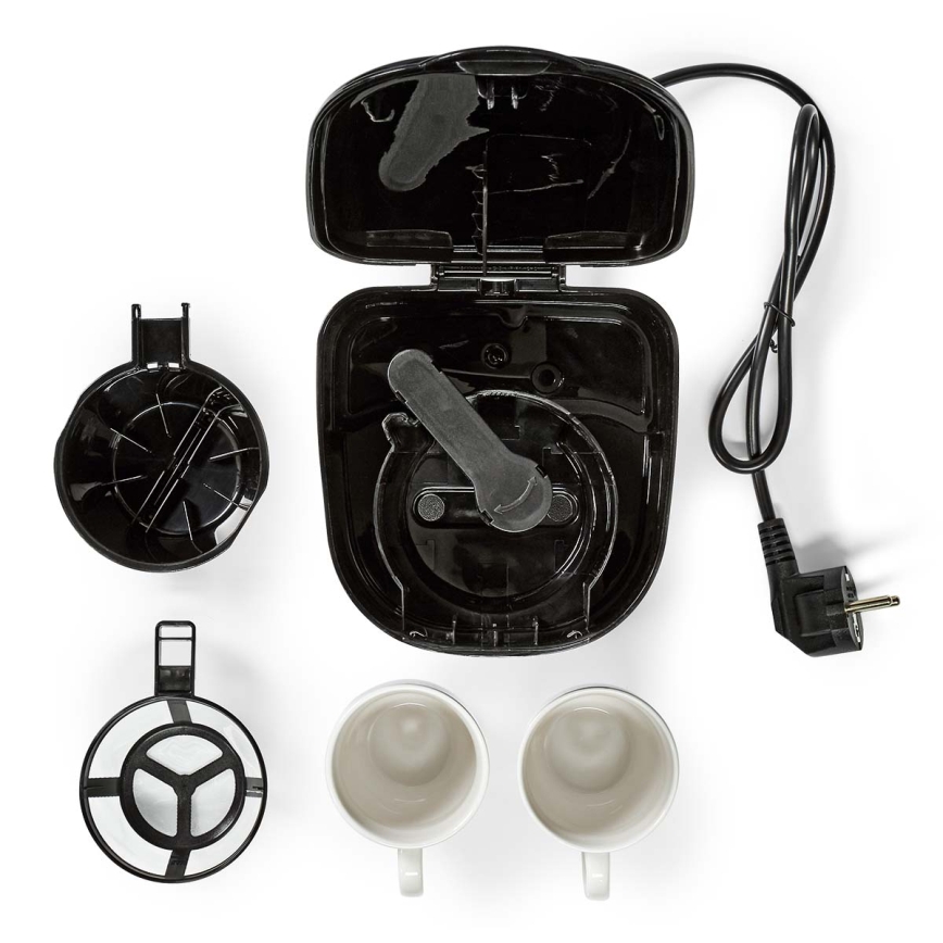 Butler - Cafetera para 2 tazas 450W/230V negra