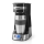 Butler - Cafetera para una taza de 0,4 l con temporizador y termo de viaje 750W/230V acero inoxidable/negro