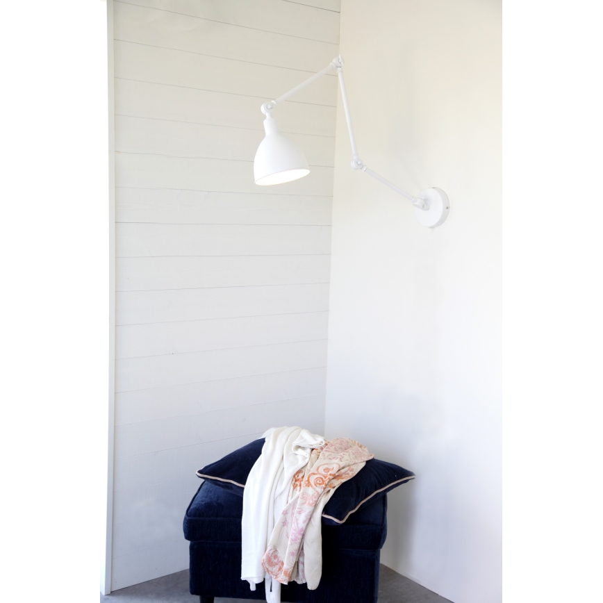 ByRydens - Lámpara de pared BAZAR 1xE27/5W/230V blanca