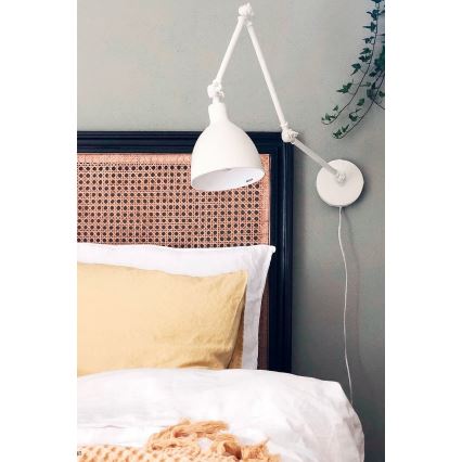 ByRydens - Lámpara de pared BAZAR 1xE27/5W/230V blanca