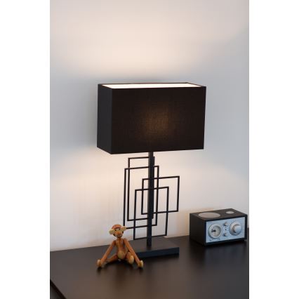 ByRydens - Lámpara de mesa PARAGON 1xE27/5W/230V negra