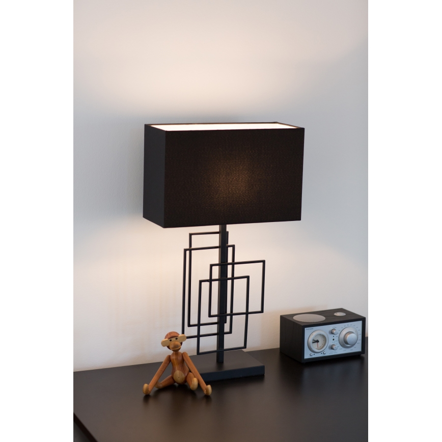 ByRydens - Lámpara de mesa PARAGON 1xE27/5W/230V negra