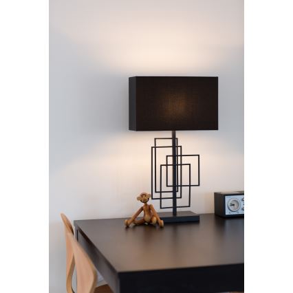 ByRydens - Lámpara de mesa PARAGON 1xE27/5W/230V negra