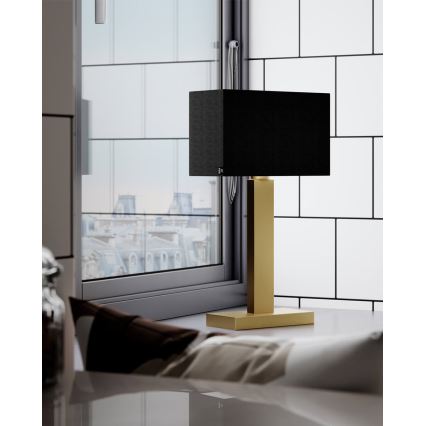 ByRydens - Lámpara de mesa PRIME 1xE27/5W/230V negra/dorada
